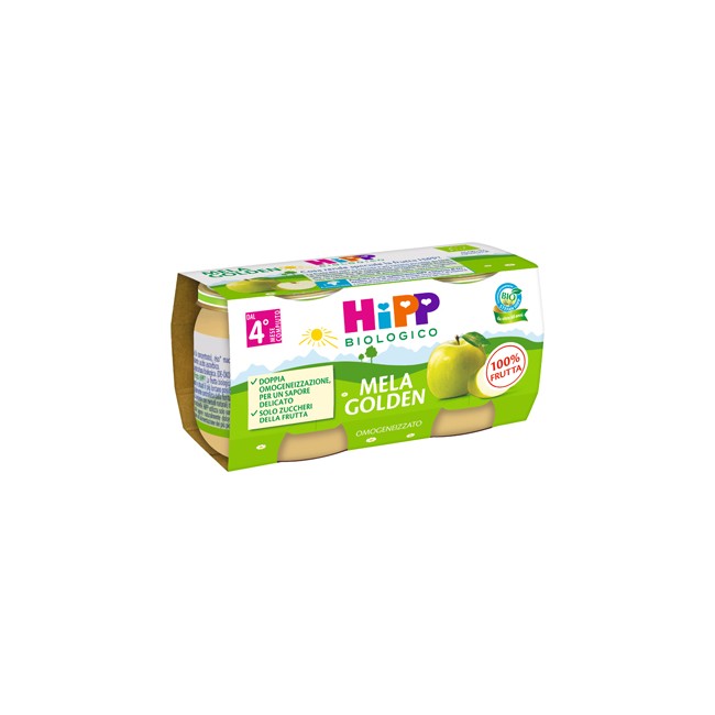 HIPP BIO OMOGENEIZZATO MELA GOLDEN 2 X 80 G