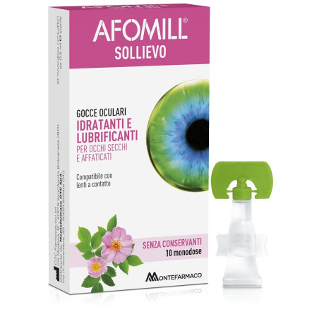 AFOMILL SOLLIEVO GOCCE OCULARI OCCHI 10 FIALE DA 0,5 ML