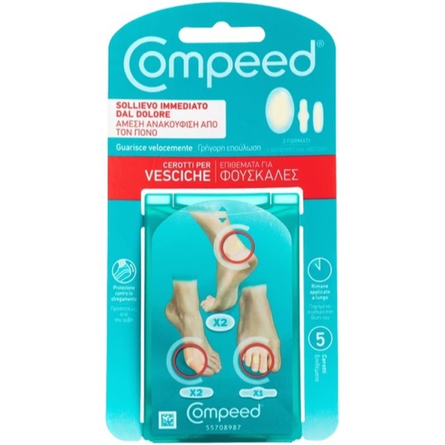 COMPEED CEROTTI PER VESCICHE MISTO 5 PEZZI