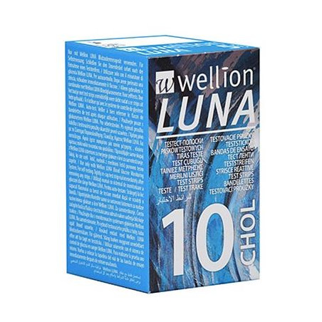 WELLION LUNA 10 STRIPS STRISCE PER MISURAZIONE COLESTEROLO