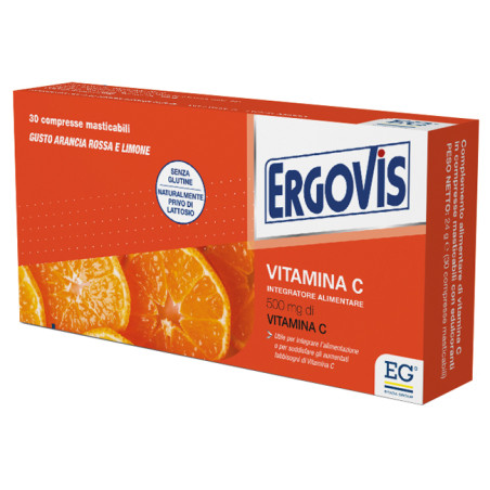 ERGOVIS VITAMINA C 500MG 30 COMPRESSE MASTICABILI