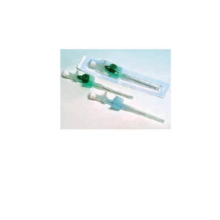 AGO CANNULA GAUGE 20 2 VIE ANALLERGICO SENZA VALVOLA