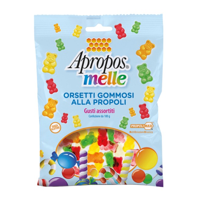 APROPOS MELLE ORSETTI GOMMOSI ALLA PROPOLI GUSTI ASSORTITI 100 G