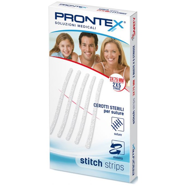 PRONTEX STITCH STRIPS 3X75 10 PEZZI