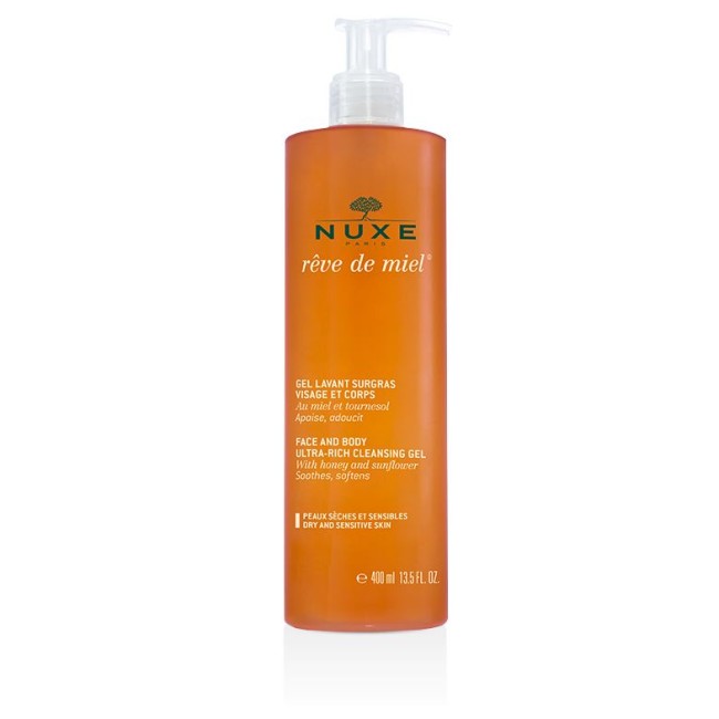 Nuxe Reve De Miel Gel Lavant Surgras Visage Et Corps Gel Doccia Viso E Corpo 400 ml