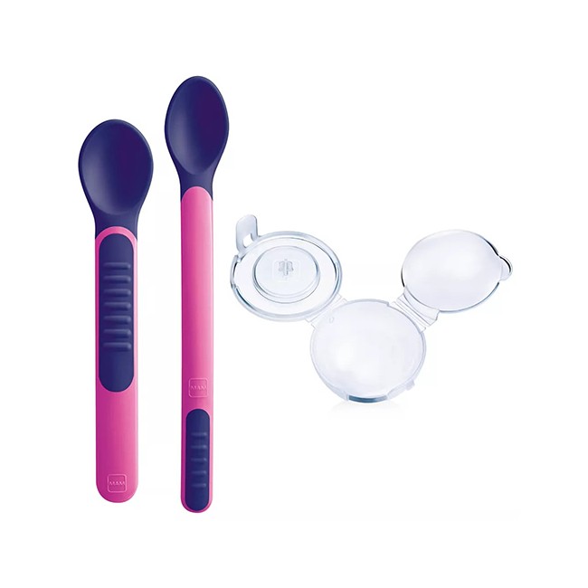 MAM HEAT SENSITIVE SPOONS&COVER FEMMINA