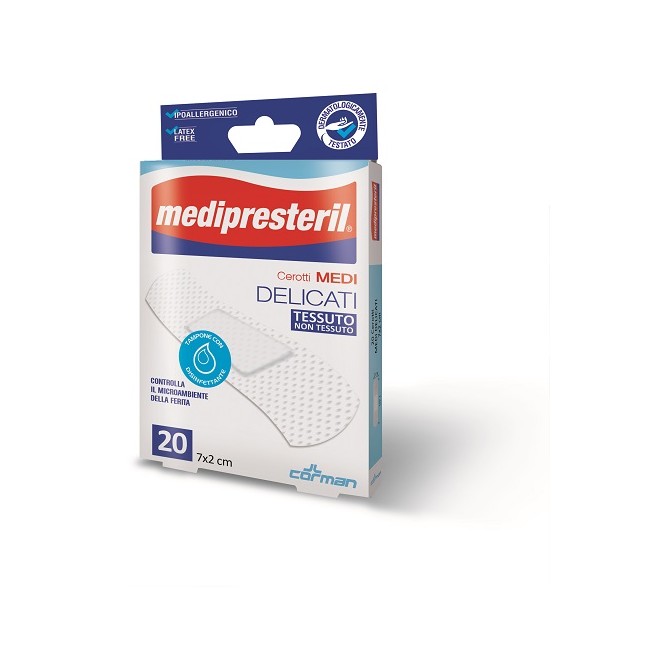 CEROTTO MEDIO MEDIPRESTERIL DELICATO TNT 7X2CM 20 PEZZI