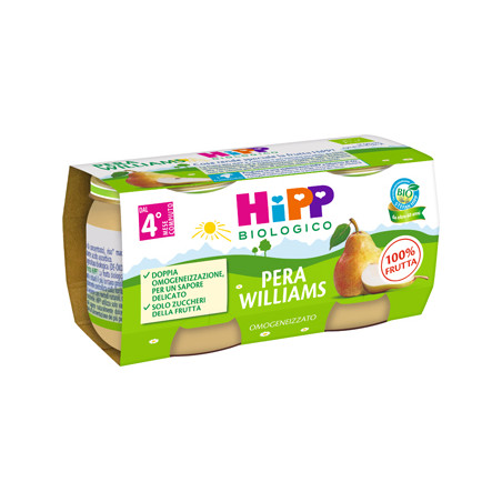 HIPP BIO OMOGENEIZZATO PERA WILLIAMS 2 X 80 G