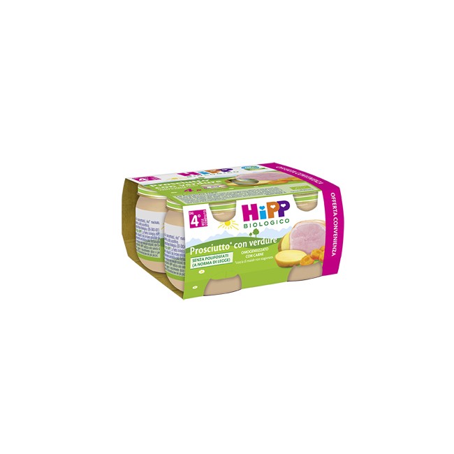 HIPP BIO HIPP BIO OMOGENEIZZATO PROSCIUTTO CON VERDURE 4X80 G