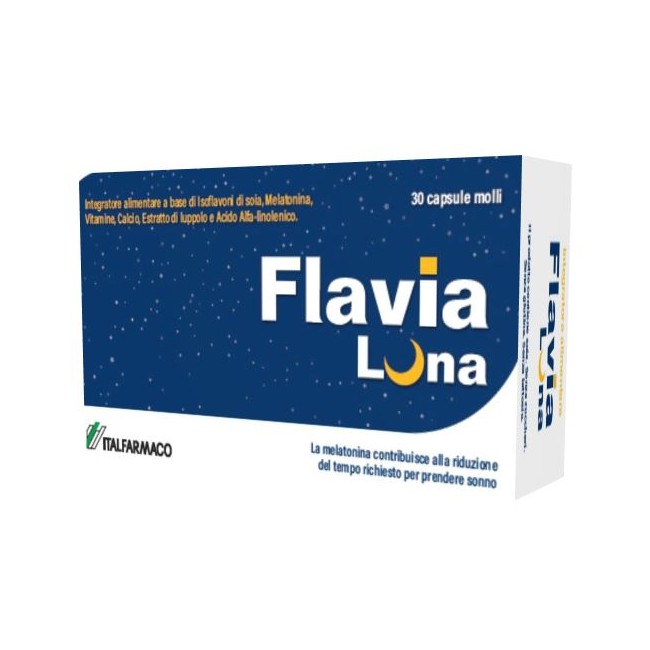 Confezione da 30 capsule di Flavia Luna integratore per il benessere della donna in menopausa