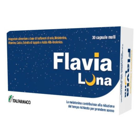 Confezione da 30 capsule di Flavia Luna integratore per il benessere della donna in menopausa