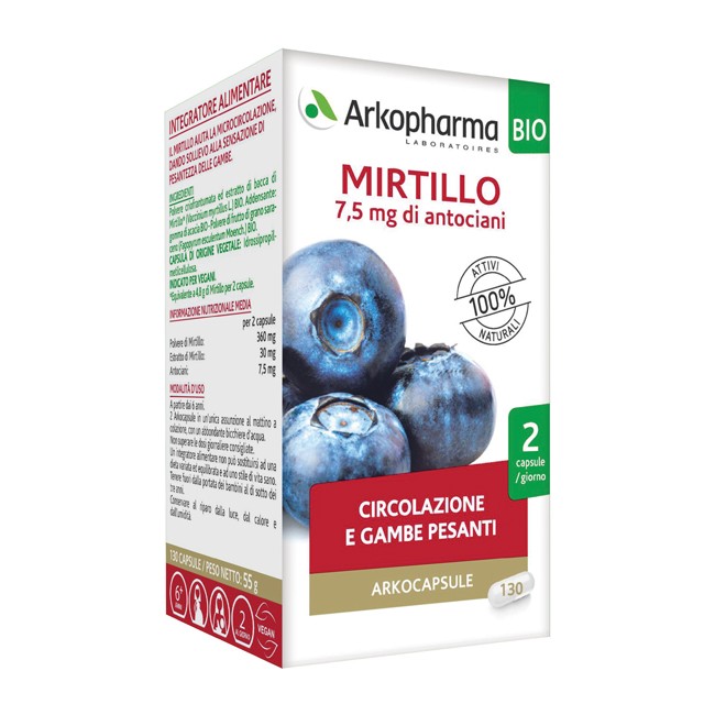 ARKOCAPSULE MIRTILLO BIO 40 CAPSULE