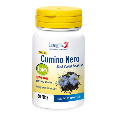 LONGLIFE OLIO DI CUMINO NERO BIO 60 PERLE