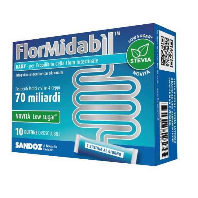 FLORMIDABIL DAILY 10 BUSTINE CON STEVIA