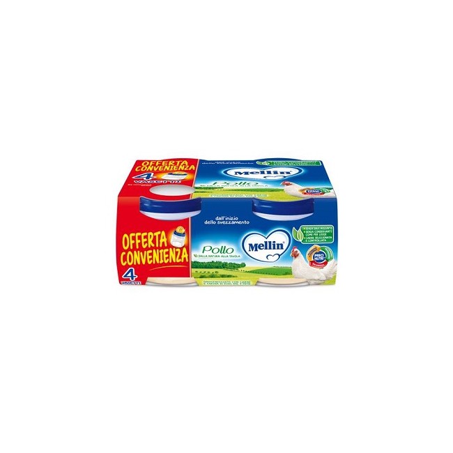 MELLIN OMOGENEIZZATO POLLO 4X80 G