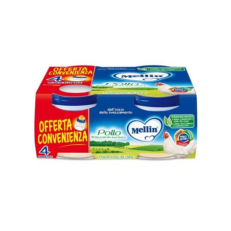 MELLIN OMOGENEIZZATO POLLO 4X80 G