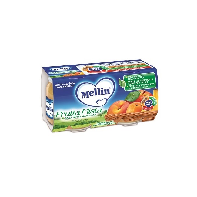 MELLIN OMOGENEIZZATO FRUTTA MISTA 100 G 2 PEZZI