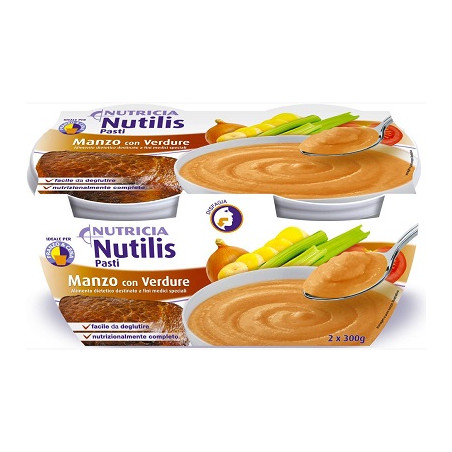 Nutricia Nutilis Pasti Alimento Dietetico Gusto Manzo Con Verdure 2x300g