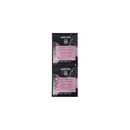 APIVITA EXPRESS PINK CLAY 2 X 8 ML