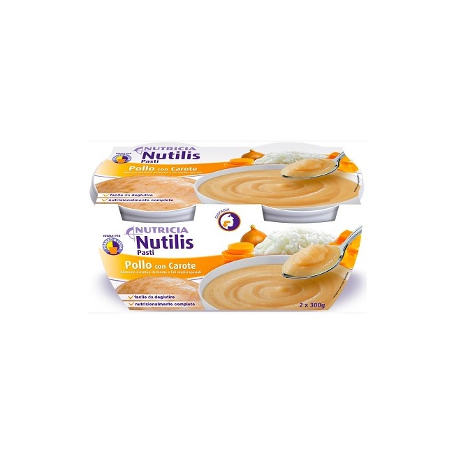 Nutricia Nutilis Pasti Alimento Dietetico Gusto Pollo Con Carote 2x300g