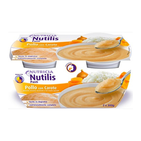 Nutricia Nutilis Pasti Alimento Dietetico Gusto Pollo Con Carote 2x300g