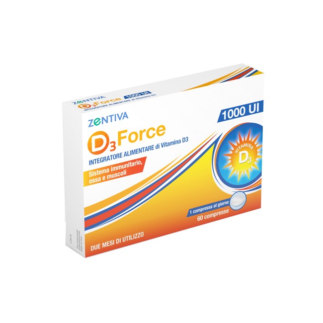 D3 FORCE ZENTIVA 1000UI 60 COMPRESSE