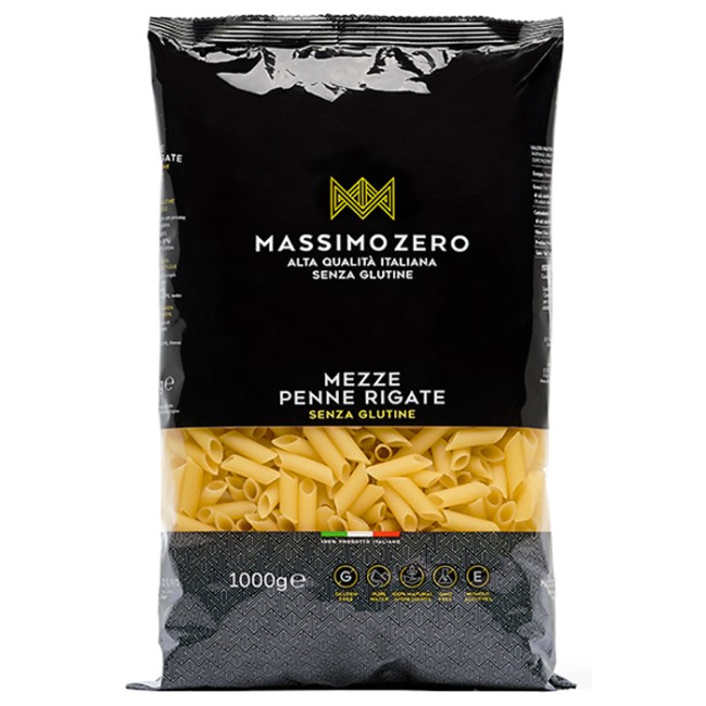 MASSIMO ZERO MEZZE PENNE RIGATE 1 KG