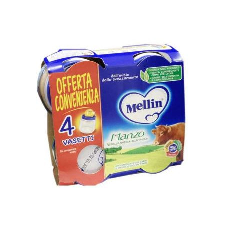 MELLIN OMOGENEIZZATO MANZO 4X80 G