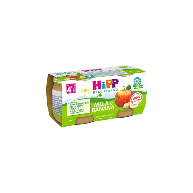 HIPP BIO OMOGENEIZZATO MELA/BANANA 2X80 G