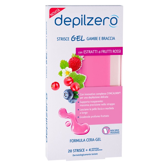 DEPILZERO STRISCE GEL GAMBE BRACCIA 20 PEZZI