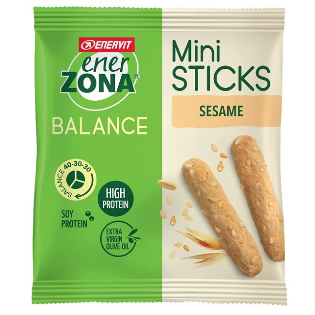 ENERZONA MINI BREAD STICKS SESAME 22 G