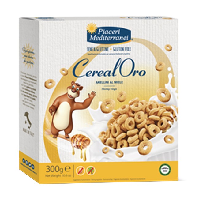 PIACERI MEDITERRANEI CEREALORO ANELLINI MIELE 300 G