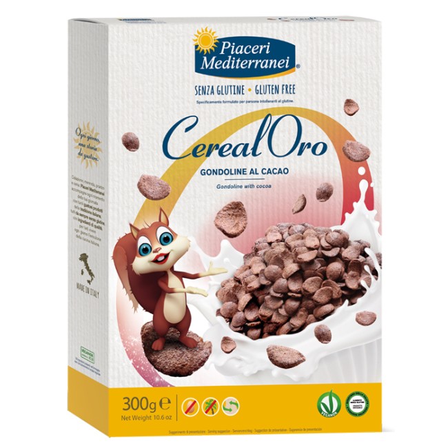 PIACERI MEDITERRANEI CEREALORO GONDOLINE CACAO 300 G