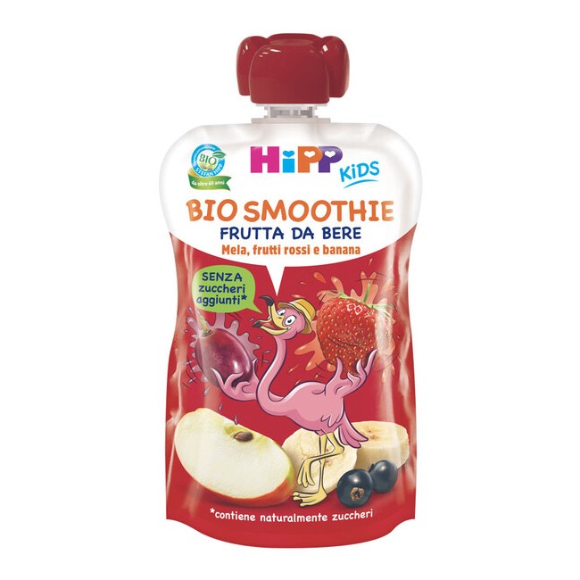 HIPP BIO SMOOTHIES MELA/BAN/FRUTTI ROSSI 120 ML