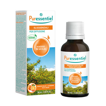 PURESSENTIEL MISCELA DIFFUSIONE VIAGGIO SICILIA 30 ML