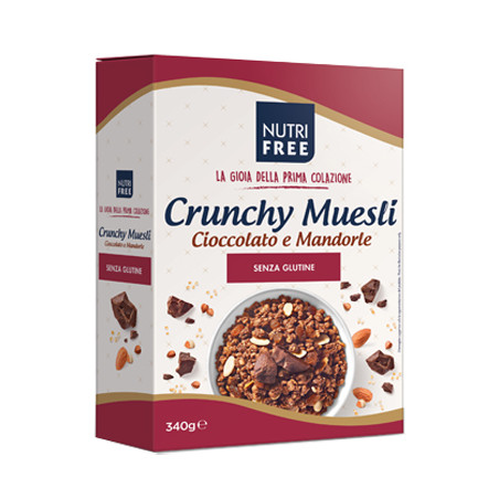 NUTRIFREE CRUNCHY MIX CIOCCOLATO E MANDORLE 340 G