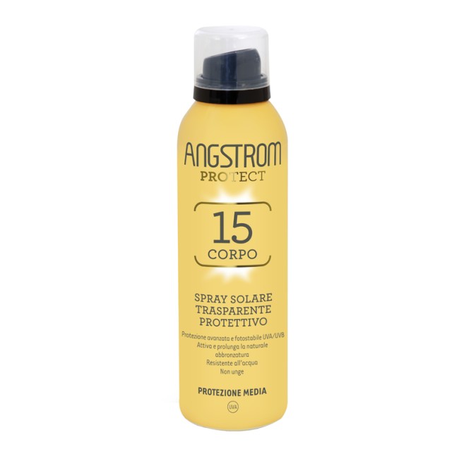 ANGSTROM PROTECT 15 CORPO SPRAY SOLARE TRASPARENTE 150 ML