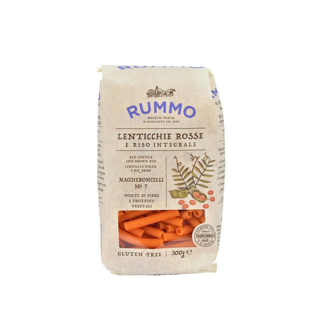 RUMMO MACCHERONCELLI N 7 LENTICCHIE ROSSE E RISO INTEGRALE 300 G