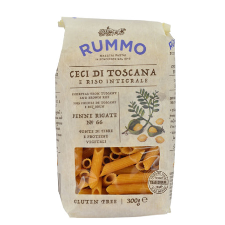 RUMMO PENNE RIGATE N 66 CECI DI TOSCANA E RISO INTEGRALE 300 G