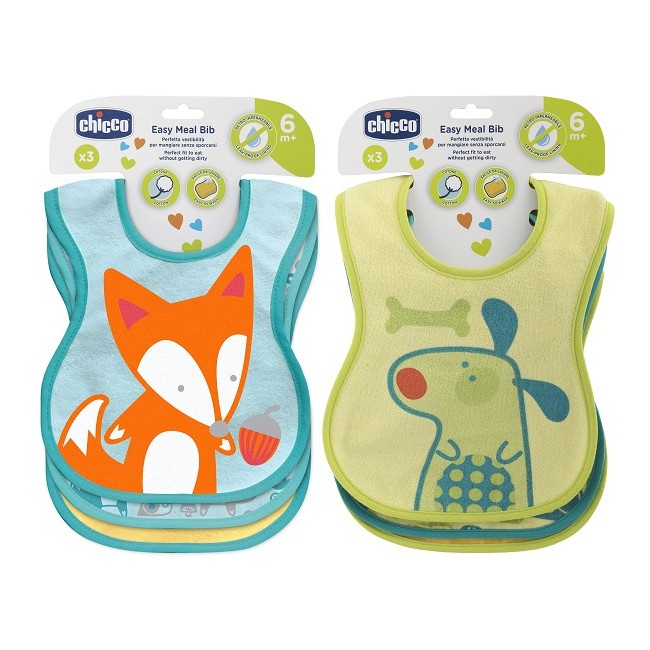 CHICCO BAVAGLINE PAPPA 6M+ 3PZ NEUTRE