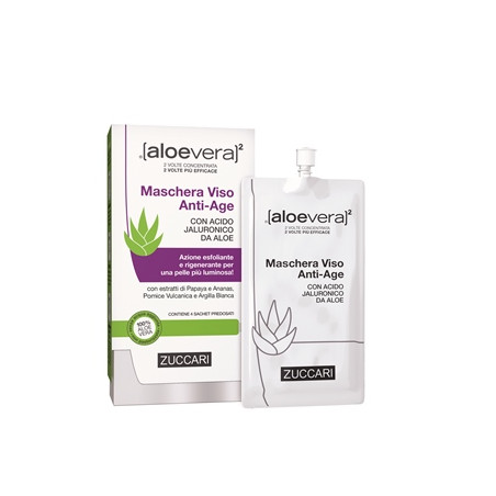 ALOEVERA2 MASCHERA VISO ANTIAGE 4 SACCHETTI 20 ML