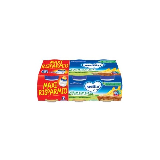 MELLIN OMOGENEIZZATO BANANA 6 X 100 G