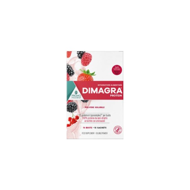 DIMAGRA PROTEIN RED FRUIT 10 BUSTE