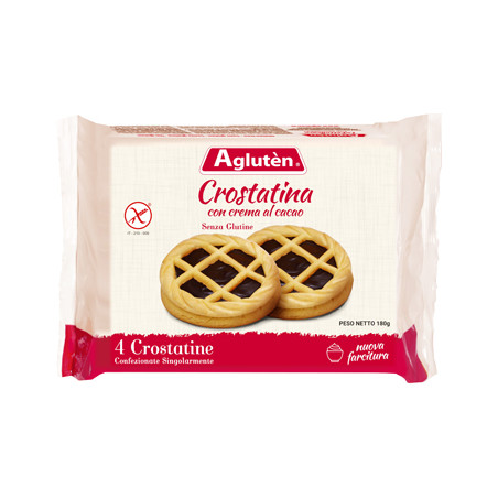 AGLUTEN CROSTATINA CON CREMA DI CACAO 180 G