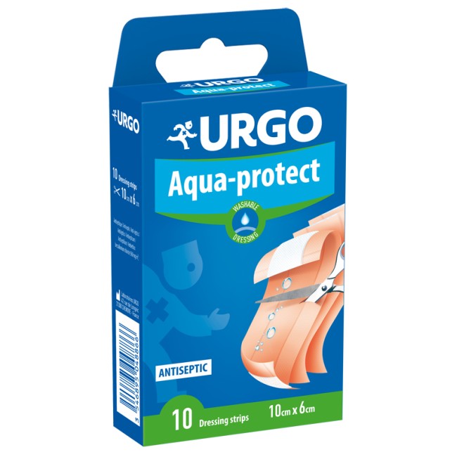 BENDA LAVABILE DA TAGLIARE URGO AQUA PROTECT 10 X 6 CM 10 PEZZI