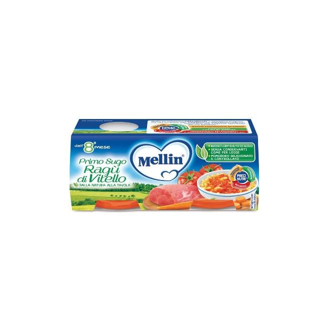 MELLIN PRIMOSUGO RAGU' DI VITELLO 2 VASETTI DA 80 G