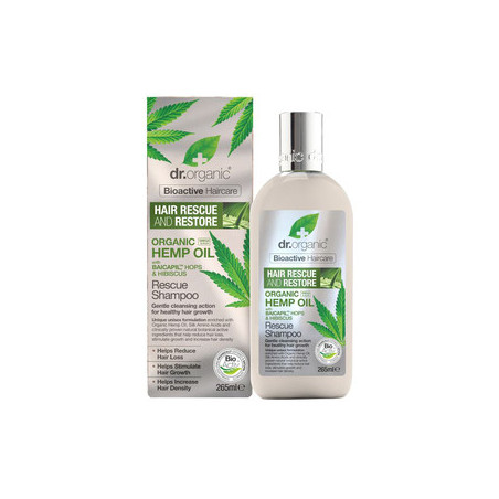 DR ORGANIC HEMP OIL OLIO DI CANAPA RESCUE SHAMPOO RIPARATORE 265 ML