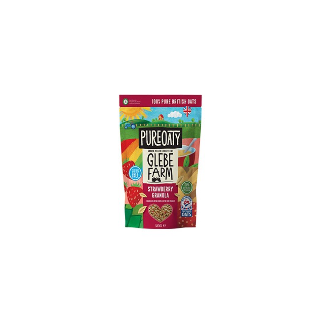 GLEBE FARM GRANOLA AVENA FRAGOLA 325 G