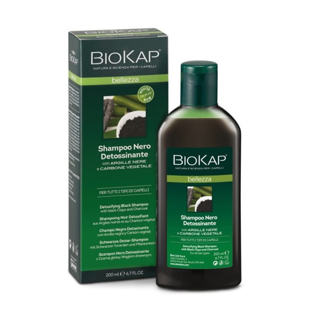 BIOKAP BELLEZZA SHAMPOO NERO DETOSSINANTE 200 ML BIOSLINE