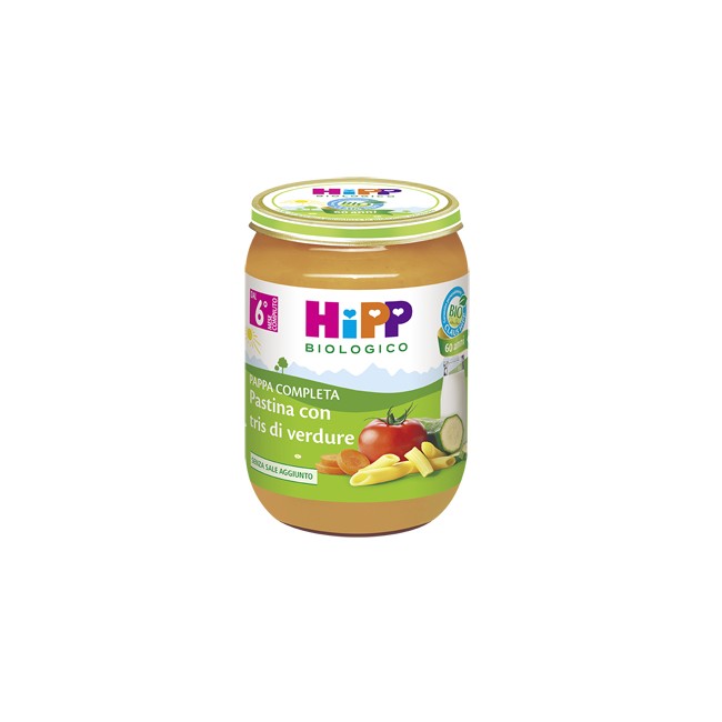 HiPP Biologico Pappa Pronta Pastina Con Tris Di Verdure 190g